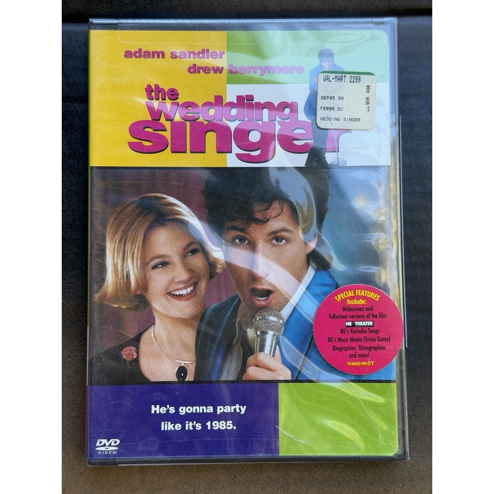 The Wedding Singer (DVD, 1998 Widescreen & Full Screen) New Factory Sealed